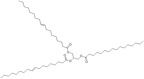 1,2反-油酸-3-棕榈酸甘油酯 结构式