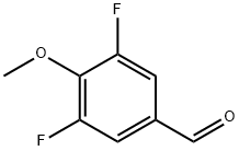 3,5-ジフルオロ-4-メトキシベンズアルデヒド 化学構造式