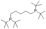 1,5-二(二叔丁基膦)戊烷 结构式