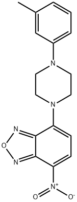 4-[4-(3-Methylphenyl)-1-piperazinyl]-7-nitrobenzofurazane 结构式