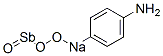 4-アミノフェニル(ソジオオキシ)ヒドロキシアンチモンオキシド 化学構造式
