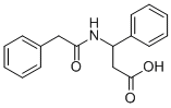 (DL)-N-(Phenylacetyl)-3-amino-3-phenylpropanoic acid 结构式