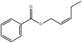 (Z)-pent-2-en-1-yl benzoate 结构式