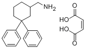 3,3-Diphenylcyclohexanemethylamine maleate 结构式