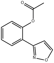 2-(3-イソオキサゾリル)フェノールアセタート 化学構造式