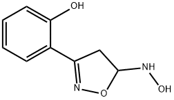 2-[4,5-Dihydro-5-(hydroxyamino)isoxazol-3-yl]phenol 结构式