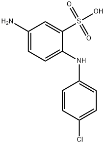 4-amino-4'-chlorodiphenylamine-2-sulfonic acid Structure