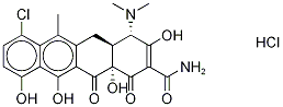 盐酸脱水四环霉素 结构式