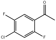 4'-クロロ-2',5'-ジフルオロアセトフェノン 塩化物 化学構造式