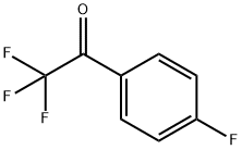 4'-フルオロ-α,α,α-トリフルオロアセトフェノン 化学構造式