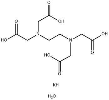 エチレンジアミン-N,N,N',N'-四酢酸三カリウム塩二水和物 化学構造式