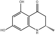(-)-2,3-dihydro-5,7-dihydroxy-2-methyl-4-quinolone 结构式