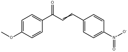 (E)-1-(4-methoxyphenyl)-3-(4-nitrophenyl)prop-2-en-1-one 结构式