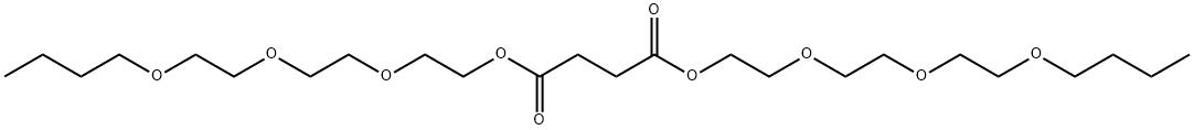 bis[2-[2-(2-butoxyethoxy)ethoxy]ethyl] succinate 结构式