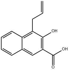4-Allyl-3-hydroxy-2-naphthalenecarboxylic acid 结构式