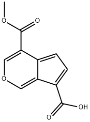 シクロペンタ[c]ピラン-4,7-ジカルボン酸4-メチル 化学構造式