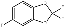2,2,5-トリフルオロ-1,3-ベンゾジオキソール 化学構造式