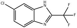 5-クロロ-2-トリフルオロメチル-1H-ベンゾイミダゾール 化学構造式