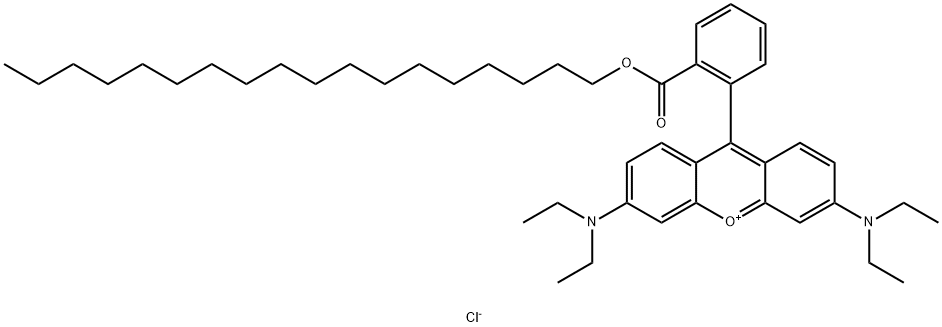 オクタデシルローダミンBクロリド 化学構造式