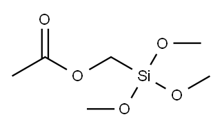アセトキシメチルトリメトキシシラン 化学構造式