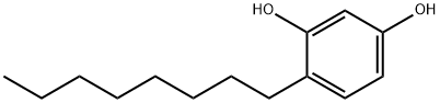 4-オクチルレゾルシノール 化学構造式