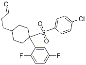 3-((1s,4r)-4-(4-chlorophenylsulfonyl)-4-(2,5-difluorophenyl)cyclohexyl)propanal Structure