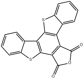 bis[1]benzothieno[2,3-e:2',3'-g]isobenzofuran-6,8-dione 结构式
