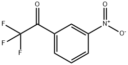 2,2,2-トリフルオロ-1-(3-ニトロフェニル)エタノン 化学構造式