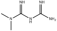 1,1-ジメチルビグアニド 化学構造式