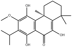 2,3,4,4a-Tetrahydro-5,8,10-trihydroxy-6-methoxy-1,1,4a-trimethyl-7-(me thylethyl)-9(1H)-phenanthrenone 结构式