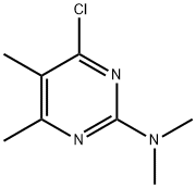 4-クロロ-N,N,5,6-テトラメチルピリミジン-2-アミン 化学構造式