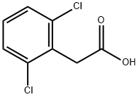 2,6-ジクロロフェニル酢酸 化学構造式