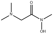 N-メチル-2-ジメチルアミノアセトヒドロキサム酸 化学構造式