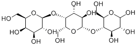 4-O-[4-O-(β-D-ガラクトピラノシル)-β-D-ガラクトピラノシル]-D-グルコピラノース 化学構造式