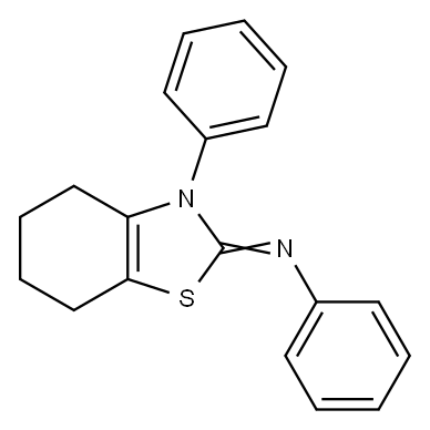 N-(3-PHENYL-4,5,6,7-TETRAHYDROBENZO[D]THIAZOL-2(3H)-YLIDENE)ANILINE 结构式