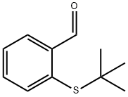 2-(tert-ブチルチオ)ベンズアルデヒド 化学構造式