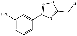 3-(5-CHLOROMETHYL-[1,2,4]OXADIAZOL-3-YL)-ANILINE Structure