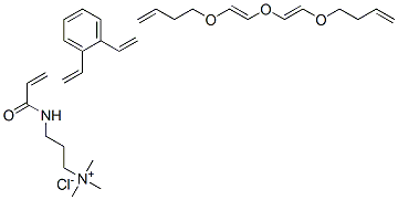 4-[(E)-2-[(E)-2-but-3-enoxyethenoxy]ethenoxy]but-1-ene: 1,2-diethenylb enzene: trimethyl-[3-(prop-2-enoylamino)propyl]azanium: chloride Structure