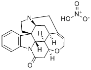 马钱子碱硝酸盐, 66-32-0, 结构式