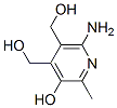 6-amino-4,5-bis(hydroxymethyl)-2-methyl-pyridin-3-ol 结构式