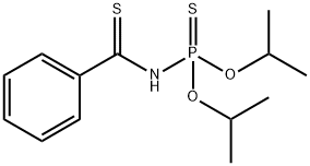 (α-Mercaptobenzylideneamino)thiophosphonic acid diisopropyl ester 结构式