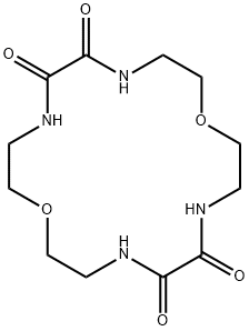 1,10-Dioxa-4,7,13,16-tetraazacyclooctadecane-5,6,14,15-tetrone 结构式