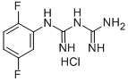 1-(2,5-二氟苯基)双胍 盐酸盐 结构式