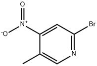 2-ブロモ-5-メチル-4-ニトロピリジン 化学構造式