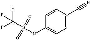 三氟甲磺酸4-氰基苯基醚, 66107-32-2, 结构式