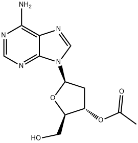 3`-O-乙酰基-2`-脱氧腺苷, 6612-73-3, 结构式