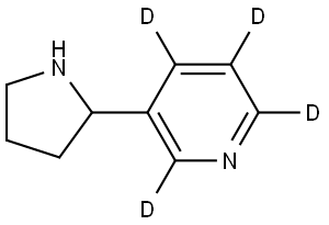 NORNICOTINE-2,4,5,6-D4 (PYRIDINE-D4) Struktur