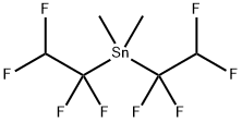 Dimethylbis(1,1,2,2-tetrafluoroethyl)tin(IV) 结构式
