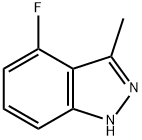 4-フルオロ-3-メチル-1H-インダゾール 化学構造式
