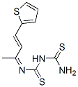 [(Z)-[(E)-4-thiophen-2-ylbut-3-en-2-ylidene]thiocarbamoyl]thiourea Struktur